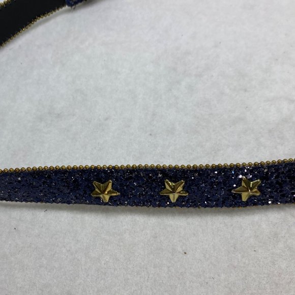 Vintage Elite Blue Glitter Start Studded Belt M main image 10
